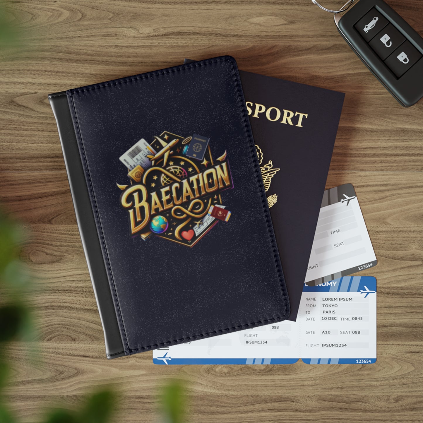 Baecation Passport Cover