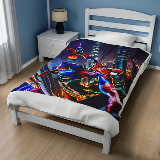 Spider-Man Velveteen Plush Blanket