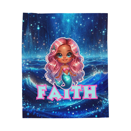 Mermaid Velveteen Plush Blanket